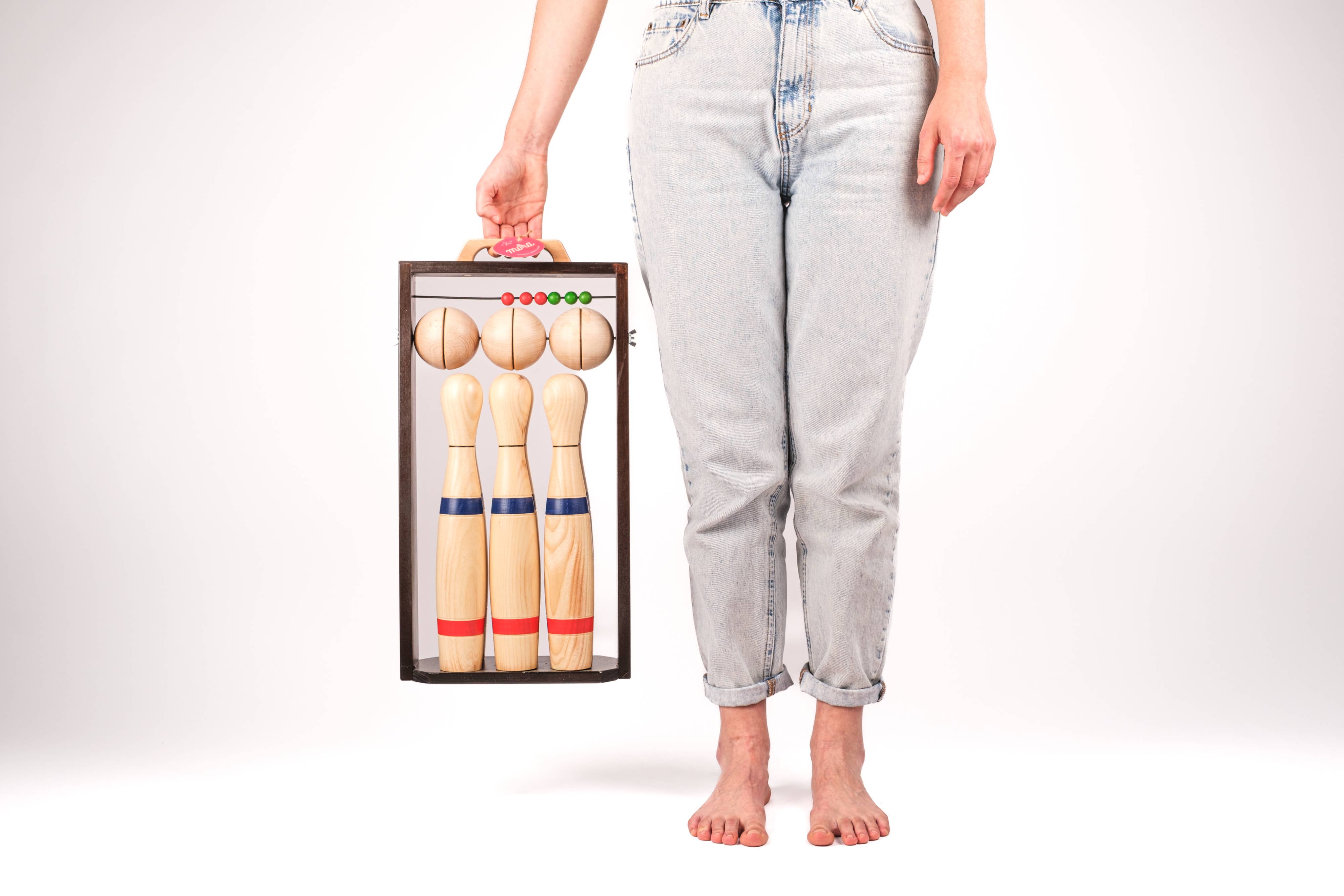 MORA PLAY – wholesale Sporting accessories – Bowling set with wooden frame