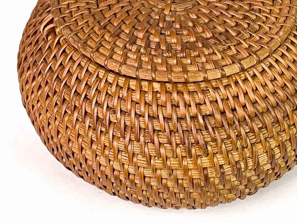 The Niger Bend - Wholesale Basket - Small Vietnamese Rattan Covered Basket - 3 sizes10