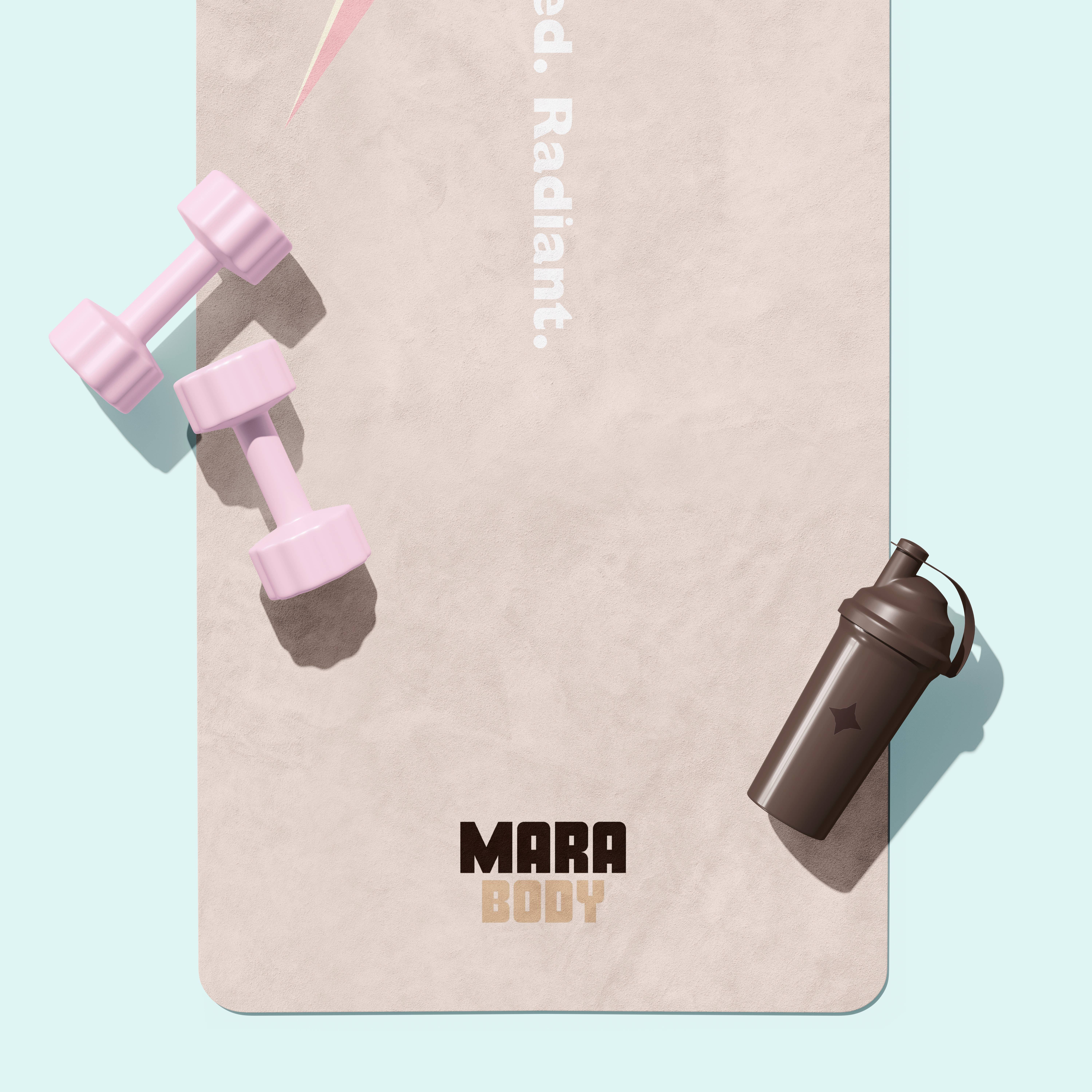 MARA BODY - Yoga Mats, Pilates Reformer Mats & Yoga Towels – Großhandel Yogamatte – Motivierende vegane Wildleder umweltfreundliche waschbare Yogamatte11