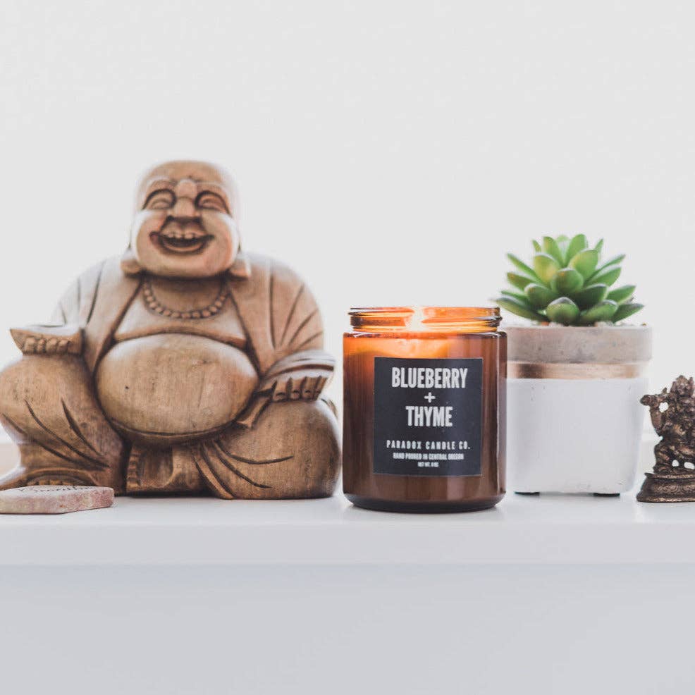 Paradox Candle Co. - Wholesale Jar/Filled Candle - BLUEBERRY + THYME CANDLE 4OZ2