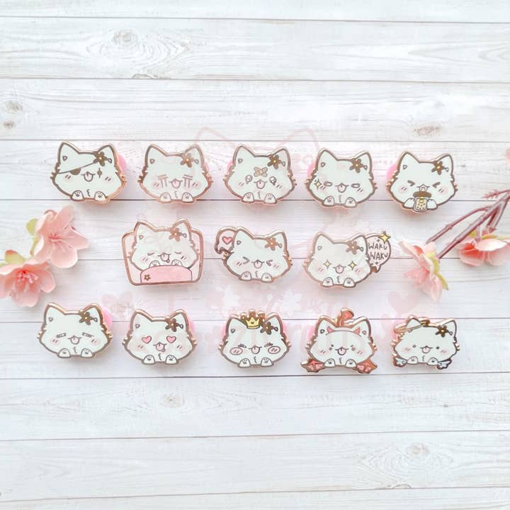 ✿Gacha✿ Doozi Emote Pins (Blind Box) for wholesale by dooziCrafts