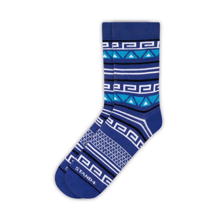 Aztec Blue Sock for wholesale by Stand4Socks US