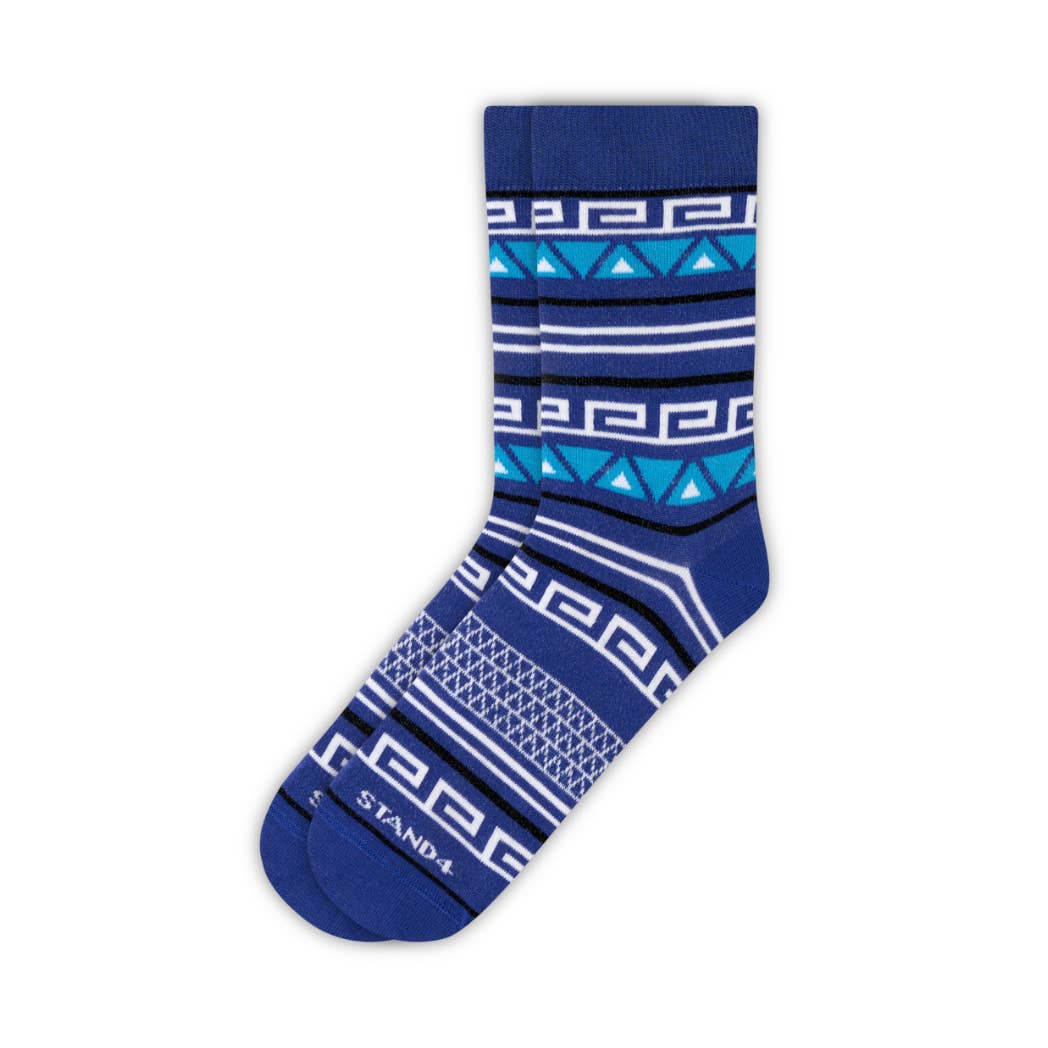 Aztec Blue Sock för wholesale av Stand4 Socks US