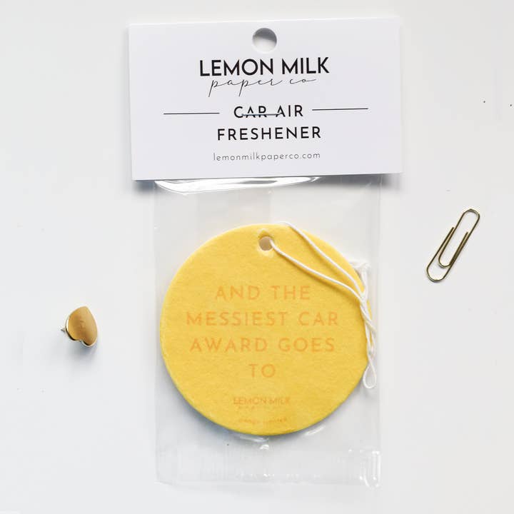 Lemon Milk Paper Co - Wholesale Car Freshener - Women's - And the messiest car award goes to car air freshener