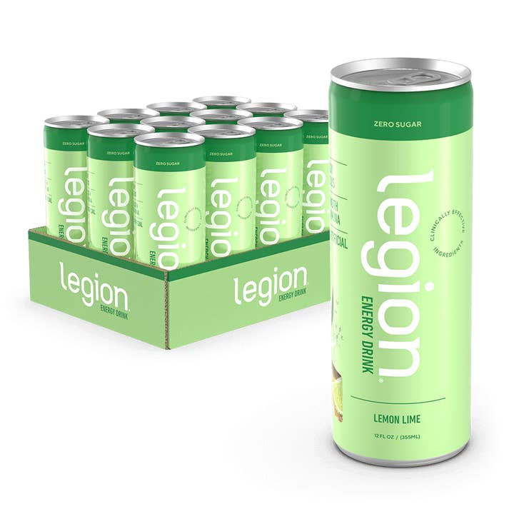 Legion Athletics, Inc. - Wholesale Sports/Energy Drink - Energy Drink naturally sweetened and flavored - Case (12 Cans)1