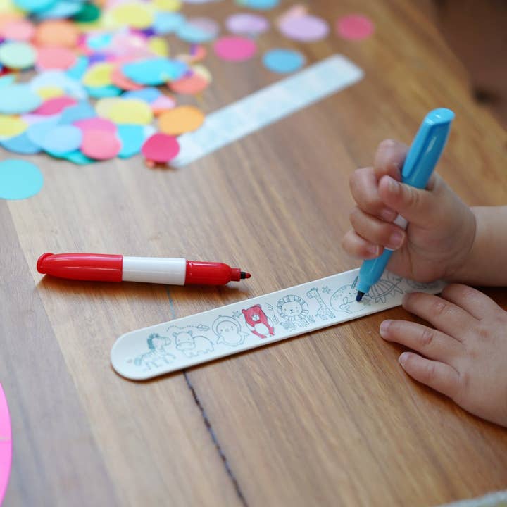 HeyDoodle - Wholesale Coloring Mat - Kids & Baby - Into The Wild Sketchband - Reusable Coloring & Doodle Slap Bracelet1