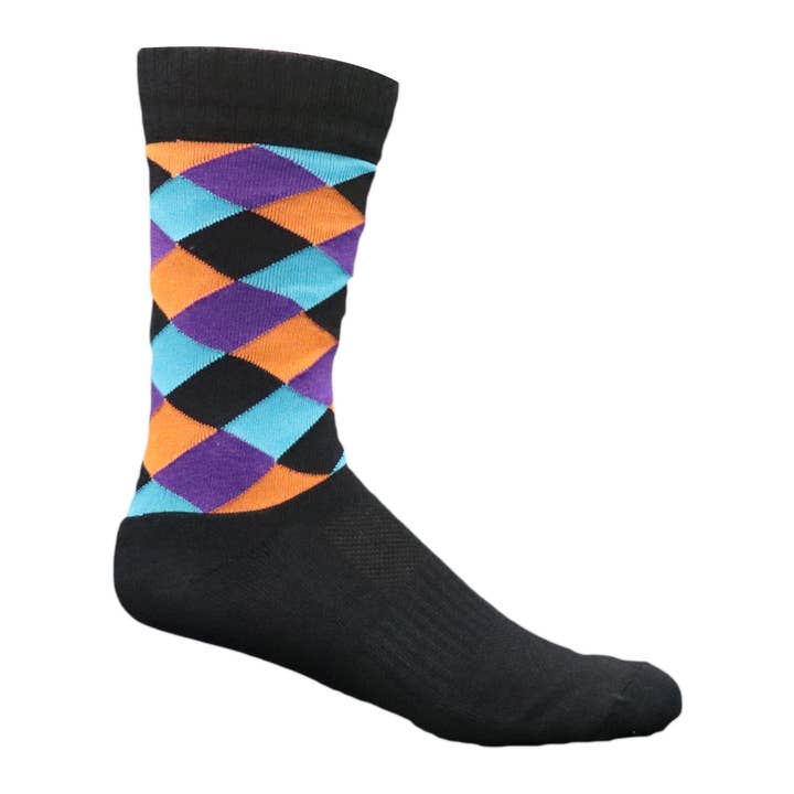 Harlequin Crew Socks for wholesale by Moxy Socks