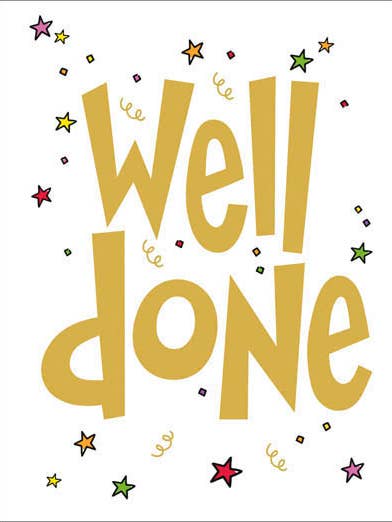 WELL DONE OCCASION CARD WS827 for wholesale by Nigel Quiney Publications Ltd