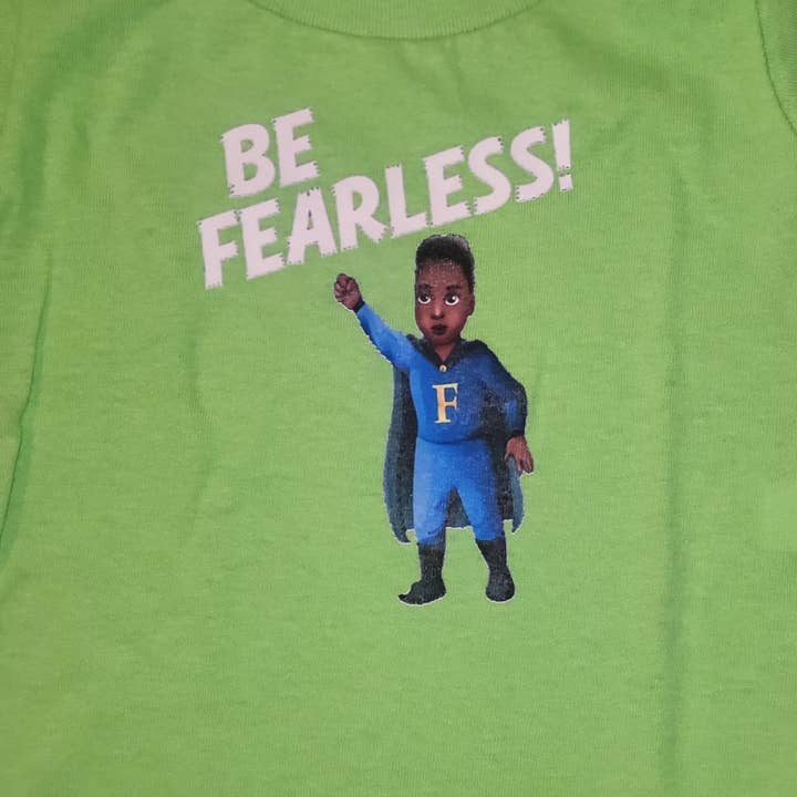 Fearless and Friends Tiny Superhero Toddler T-shirts for wholesale by C.A Publishing LLC