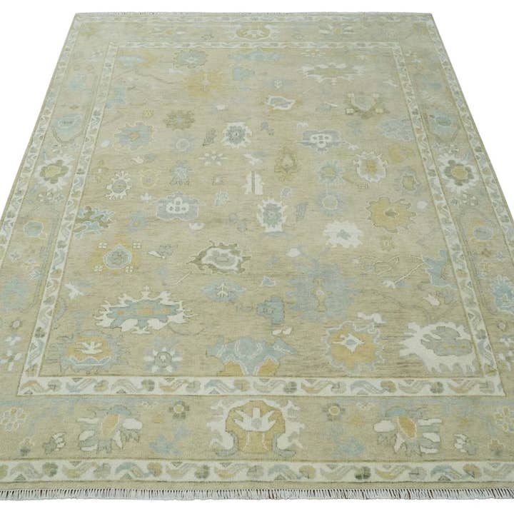 The Rug Decor, Inc. - Wholesale Area Rug - Custom Made Earthy Hand Knotted Beige and Ivory Traditional Multi Size Wool Area Rug9
