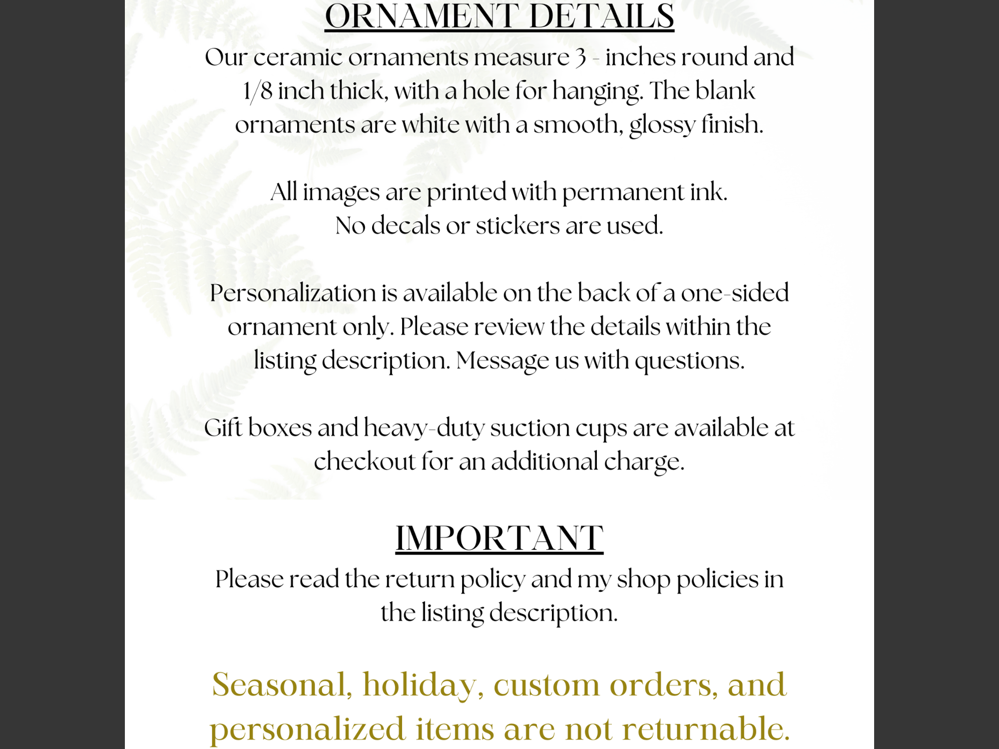 Fernville Creations - Vente Objets de décoration - Ornement en forme de disque en céramique Cardinal, cadeau souvenir de Noël2