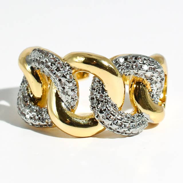 Bague Enchaînée pour Briller pour la vente par Treasure Jewels Inc.