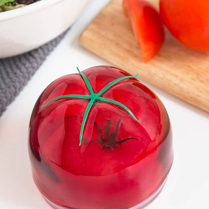 Fox Run Brands - Wholesale Food Storage Container - TULZ Tomato Save-A-Half, Red, 4" x 4" x 3"