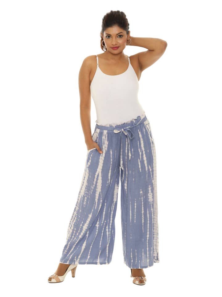 Shoreline Wear. INC - Wholesale Pants - Women's - Belted Pocket Palazzo Pants