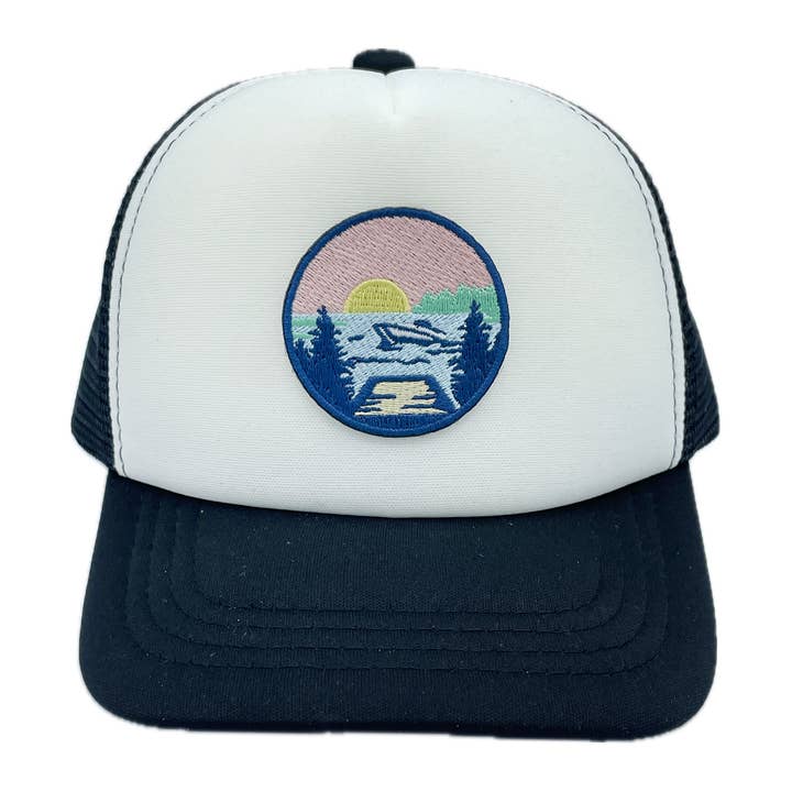 Baby Lake Boating Trucker Hat for wholesale by Hey Mountains