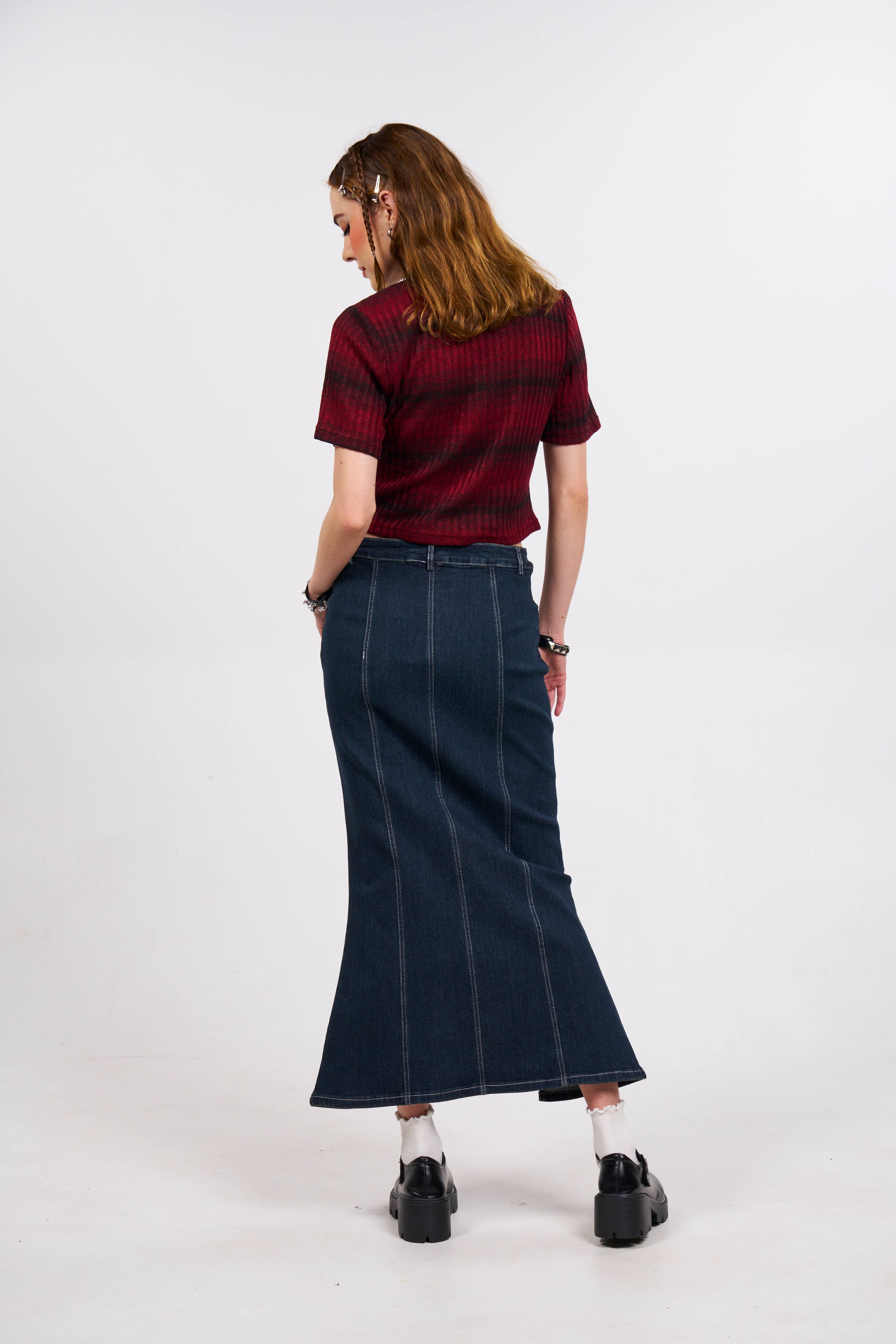 Pretty Damage - Wholesale Skirt - Women's - Down With Denim Skirt5