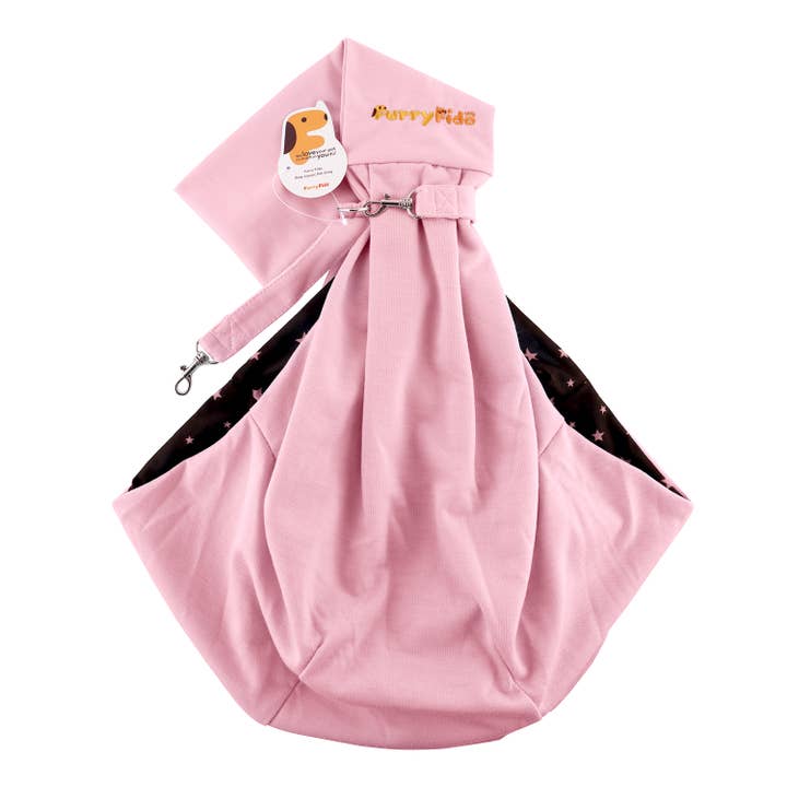 Furry Fido Pet Supplies - Wholesale Pet Carrier - Cat/Dog - Furry Fido Classic Reversible Pet Sling - Pink