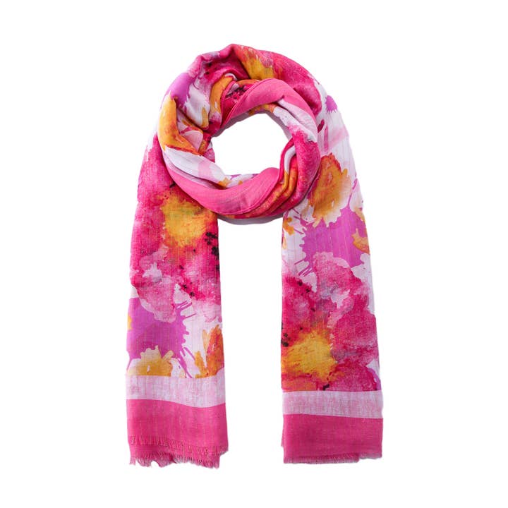 Emilie collection - Wholesale Scarf - Women's - Scarf with glitter and print3