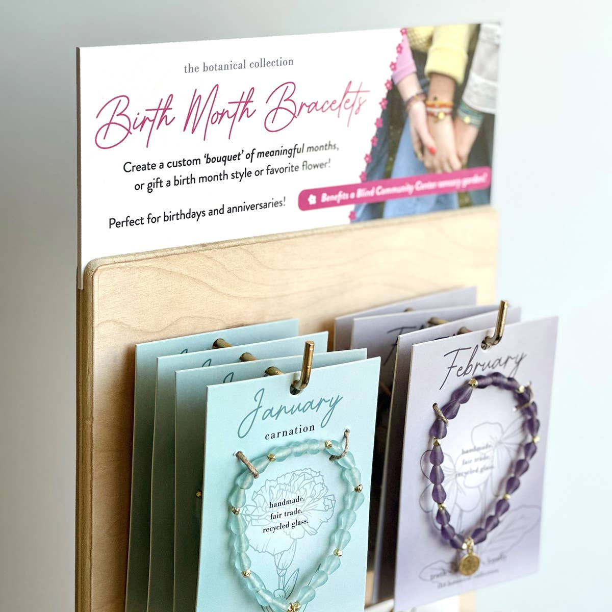 WorldFinds - Wholesale Retailer Display - Jewelry - Botanical Collection Bracelet Display Package3