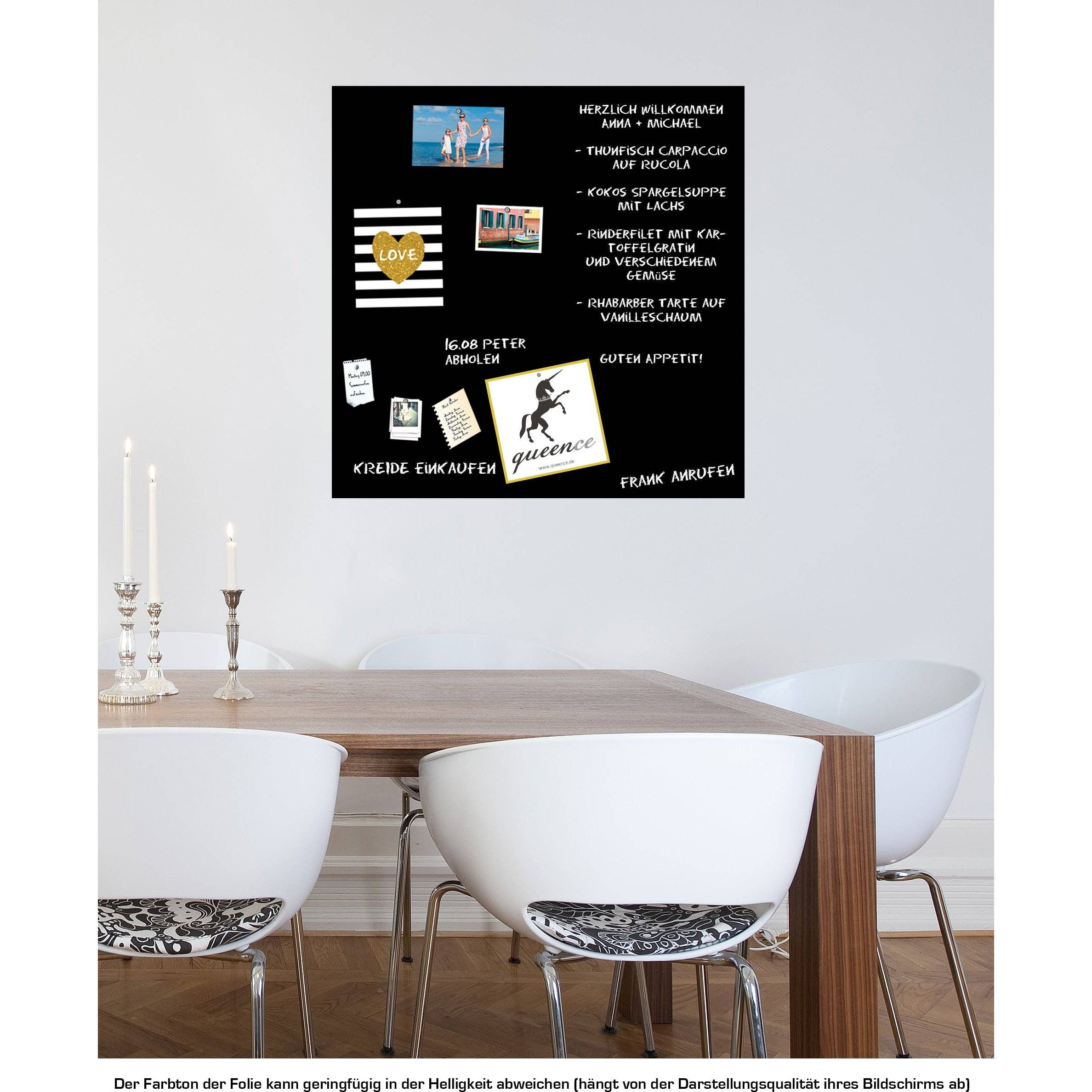 Queence - Wholesale Magnet Board - Magnetic blackboard film - black15