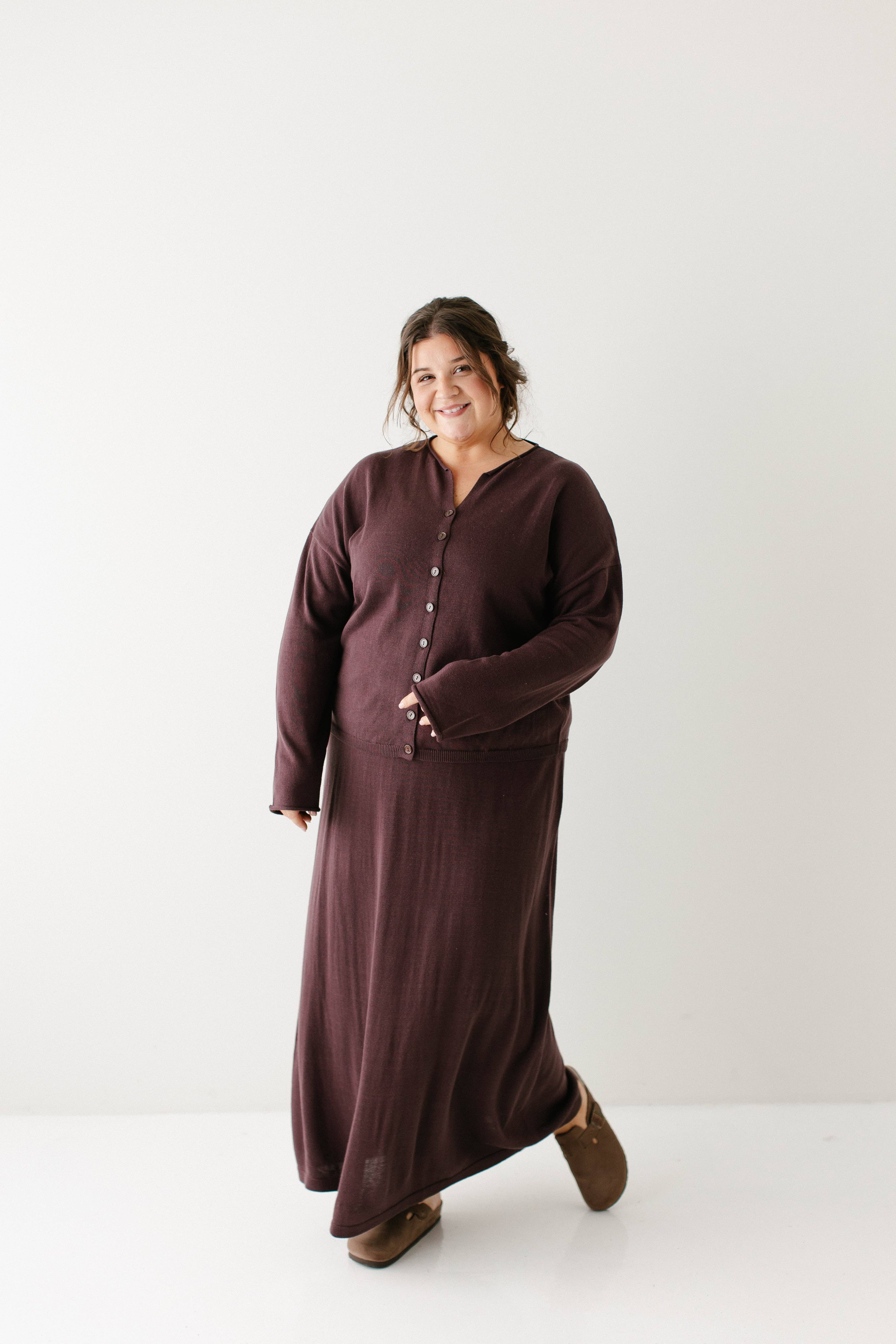 The Main Street Exchange - Wholesale Skirt - Women's - 'Jana' Cotton Blend Midi Sweater Skirt18