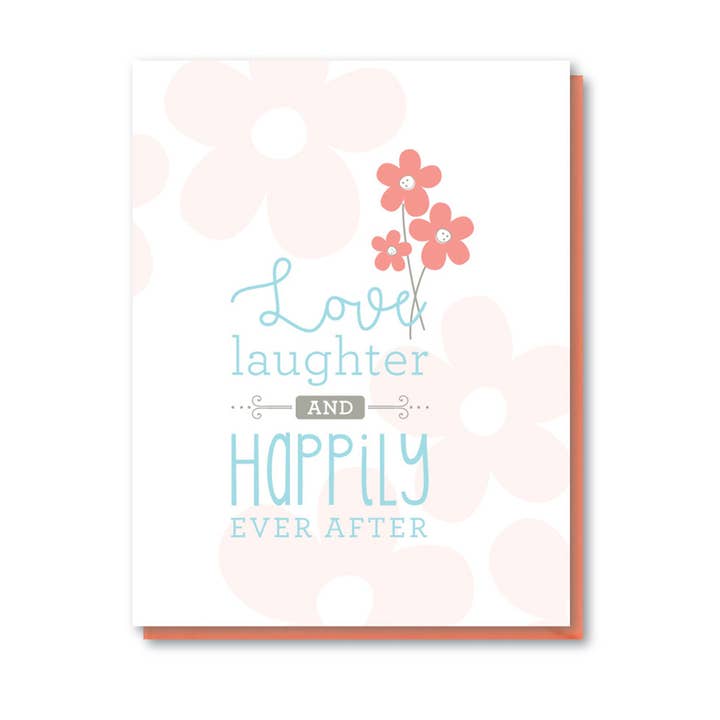 Flowers Wedding Card for wholesale by doodle bird design