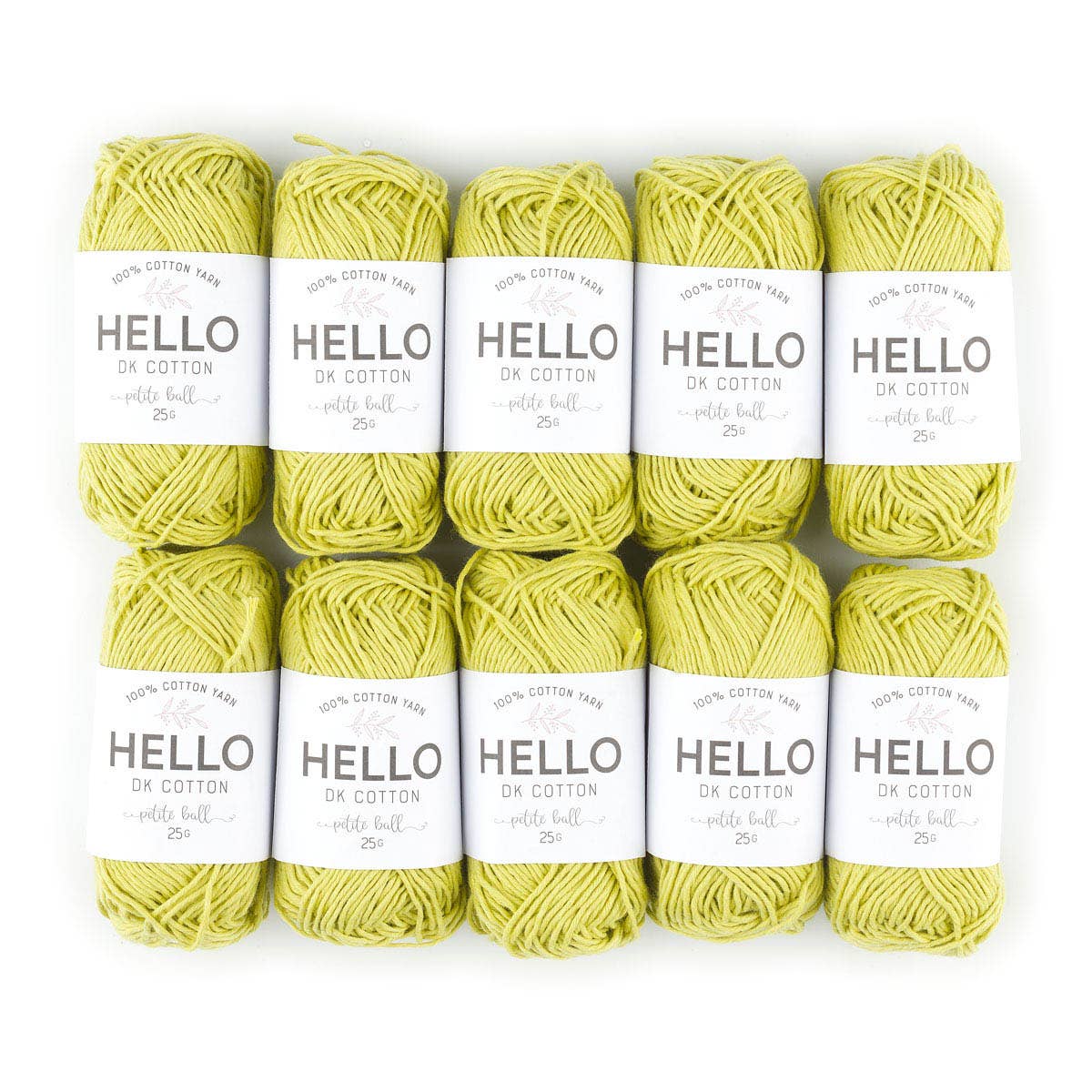 Creative World of Crafts – wholesale Garn – HEJ 100% bomull 25g Amigurumi garn förpackning med 10 bollar29