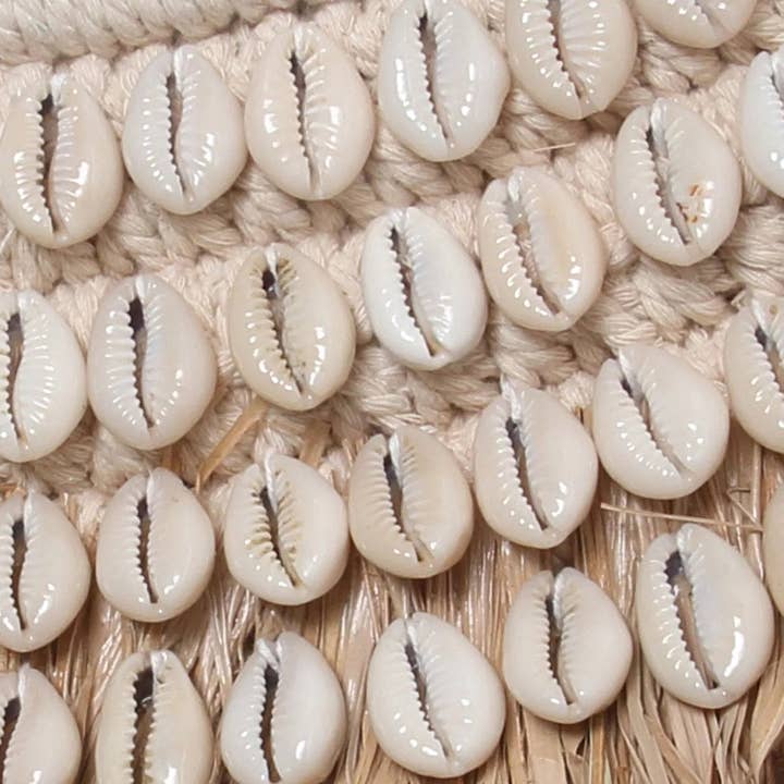 Bazar Bizar Living - Venta al por mayor Espejos de pared - Espejo The Raffia Cowrie - Blanco Natural7