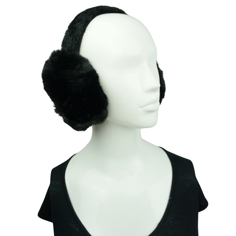 Anais – wholesale Öronvärmare - Dam – Enfärgad öronmuff i fuskpäls JC-033