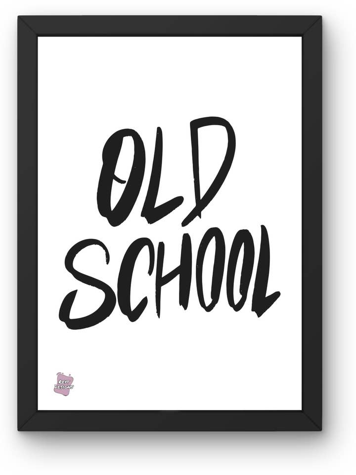 Old school - Portrait Poster Wall Art for wholesale by Reyt Designs