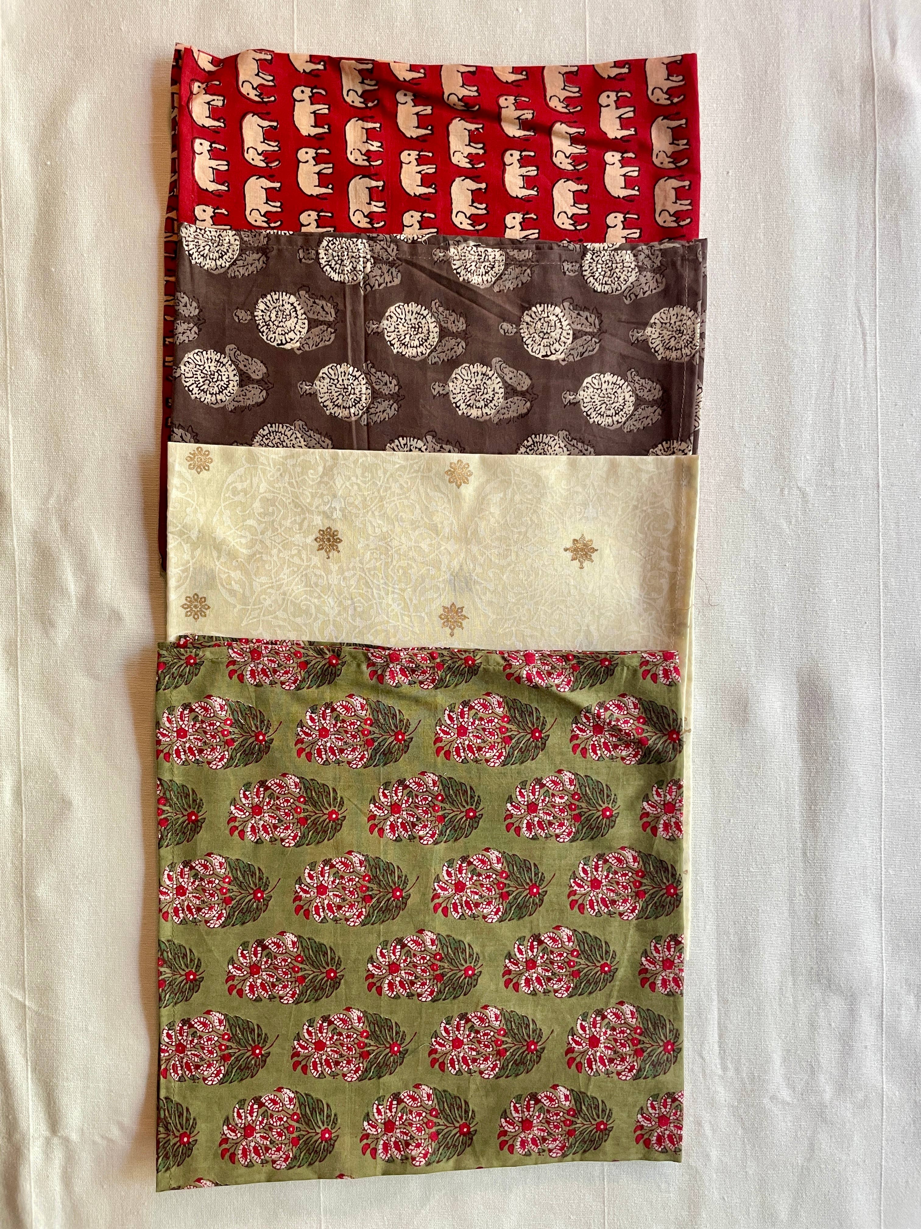 Curiosity - Wholesale Dinner & Cloth Napkin - Handcrafted 100% Cotton Block Print Cloth Napkin – Set of 40