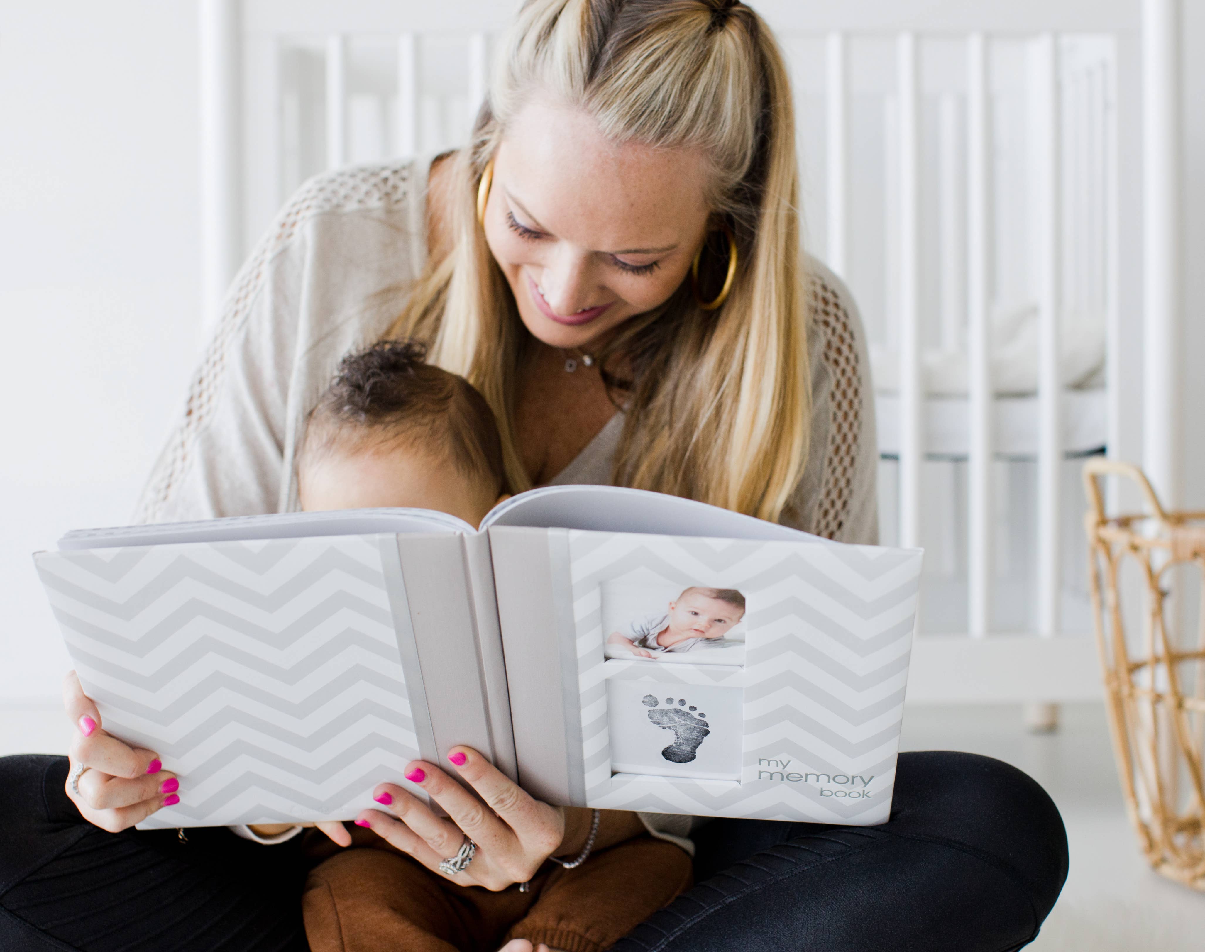 Pearhead - Wholesale Memory Book - Kids & Baby - Chevron Baby Book and Clean-Touch Ink Pad Kit14