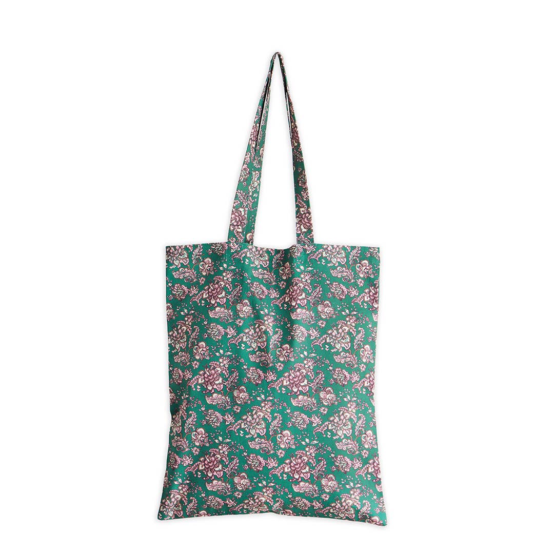 Maison d'Hermine - Design in Every Thread - Wholesale Tote Bag - Unisex - Tote Bag 100% Cotton - Surya - Green - 14" x 17"0