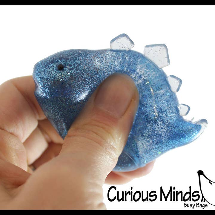 Curious Minds Toys - Wholesale Squishy Toy - Kids & Baby - 1 Dinosaur Sugar Ball - Dino Thick Glue/Gel Syrup Molasses S10