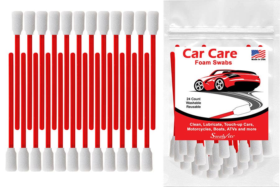 Swab-its - Wholesale Car Freshener - Unisex - Swab-its® 24-piece Package of Auto Detailing Car Care Foam Swabs: 87-79040