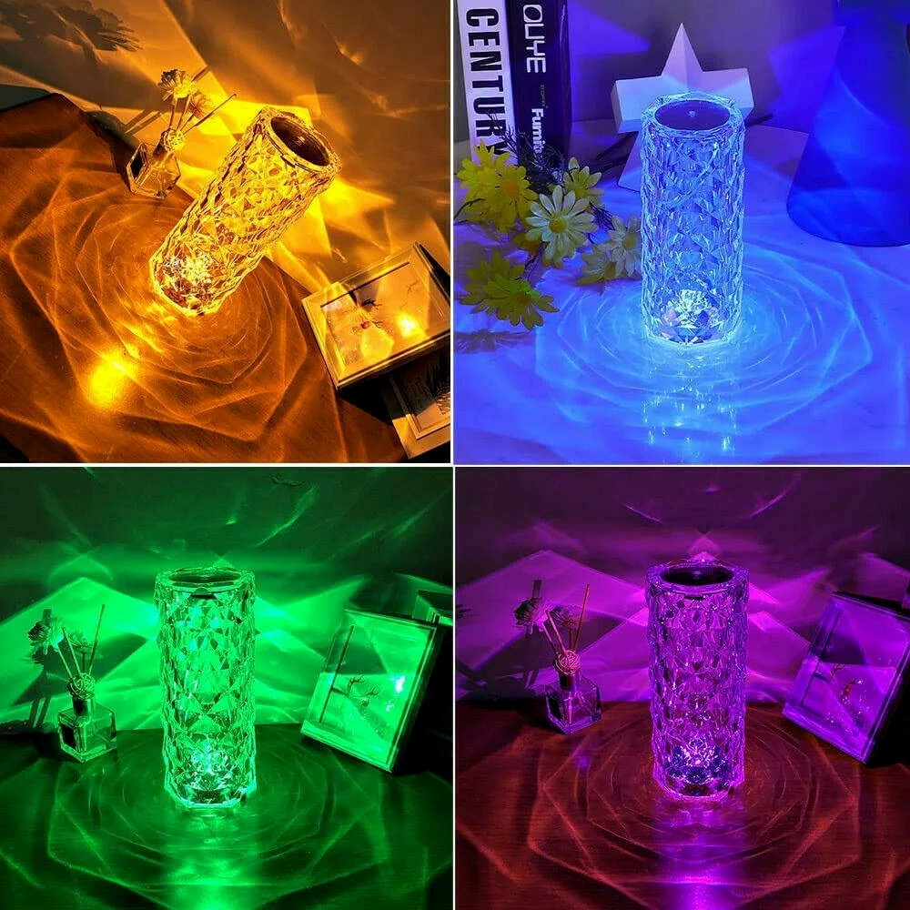 LAX Gadgets - Wholesale Night Light - Elegant LED Crystal & RGB Lamps For Home Decor- Retail Pack33