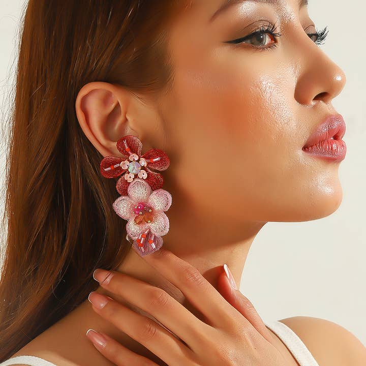 Orecchini a lobo 25PEBOL045 per la vendita all'ingrosso da parte di Blossom bijoux