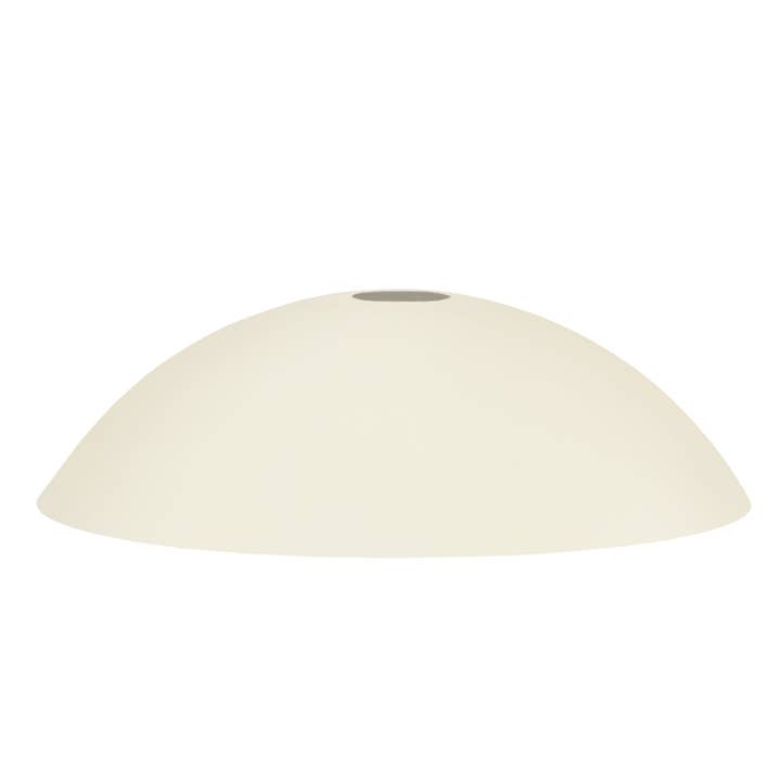 LEO cremefarvet lampeskærm i metal med kuppelform for engroshandel hos Tosel Shop