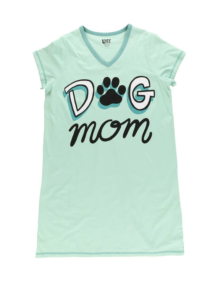 Lazy One - Wholesale Nightshirt - Women's - Dog Mom V-Neck Nightshirt