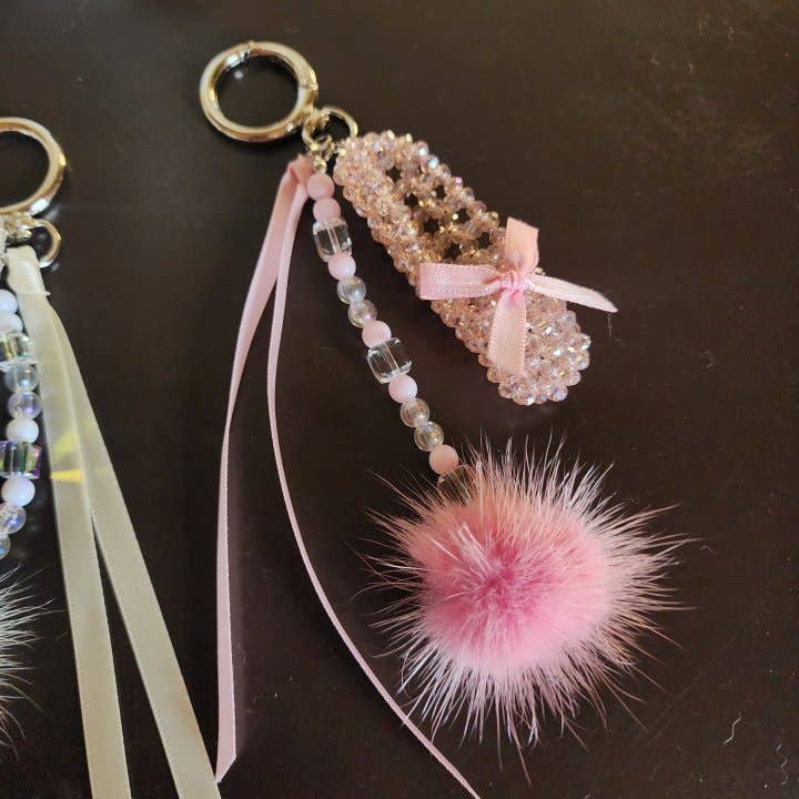 MOND HAUS - Wholesale Keychain - Women's - Lucienne Keychain | Coquette Lovely Ballet Shoes Beads Charm2