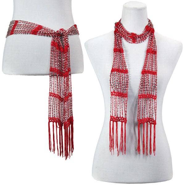 The Magic Scarf Company - Wholesale Scarf - Women's - 1755 - Shanghai Beaded Scarves/Sash