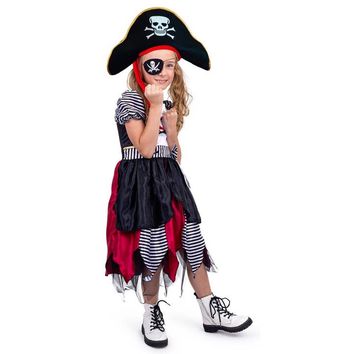 Dress Up America - Venta al por mayor Disfraz - Niños - Disfraz de niña pirata1