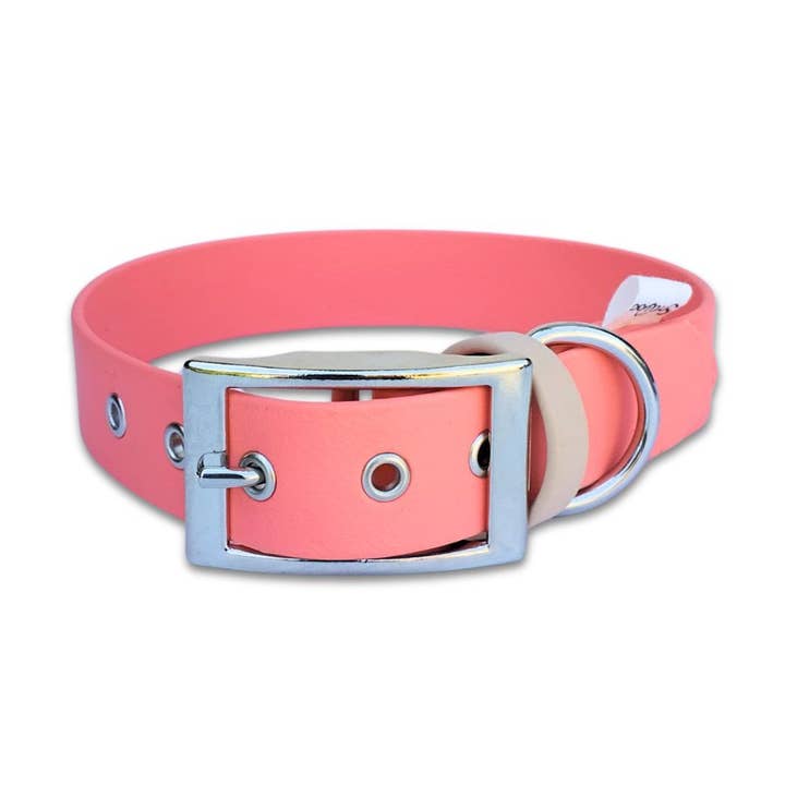 Collar para perro Peach, Biothane hecho a mano en Francia para venta al por mayor de Stylidog