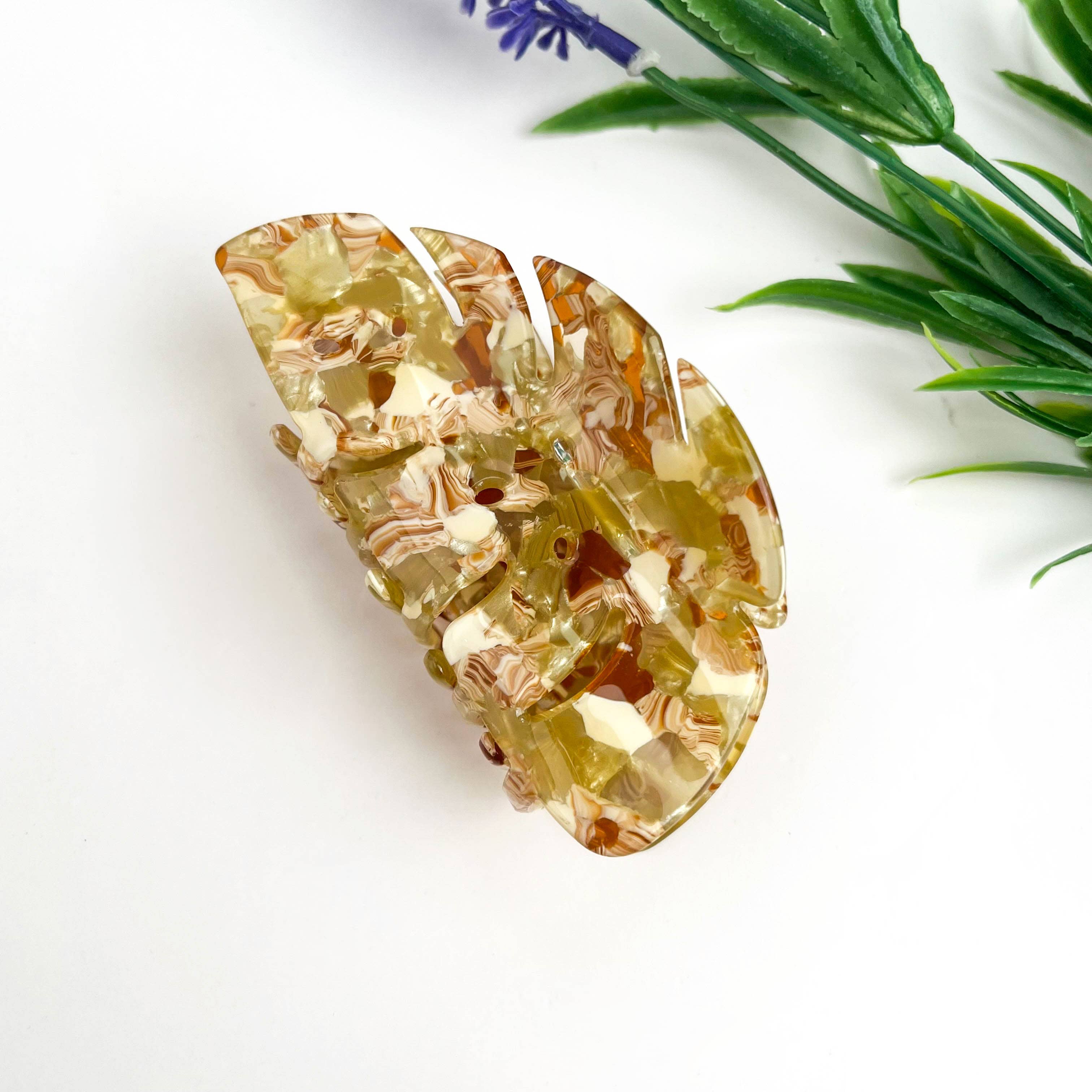 mildstyles - Wholesale Hair Clip - Women's - Hollow Monstera Leaf Creative Hair Claw Clip1