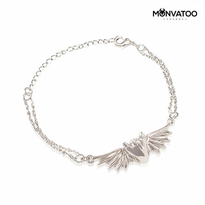 Rhodium Dragon Bracelet for wholesale by MONVATOO London