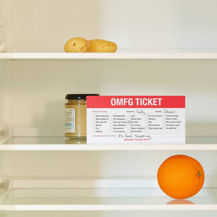 Cupidly - Vente Humour - Petit Livre de Tickets OMFG | Cartes d'Humeur Drôles pour Se Défouler1