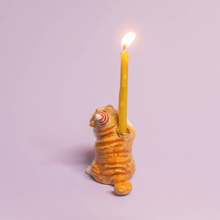 Camp Hollow Porcelain Animal Treasures - Wholesale Cake/Cupcake Topper - Exotic Shorthair Cat Cake Topper5