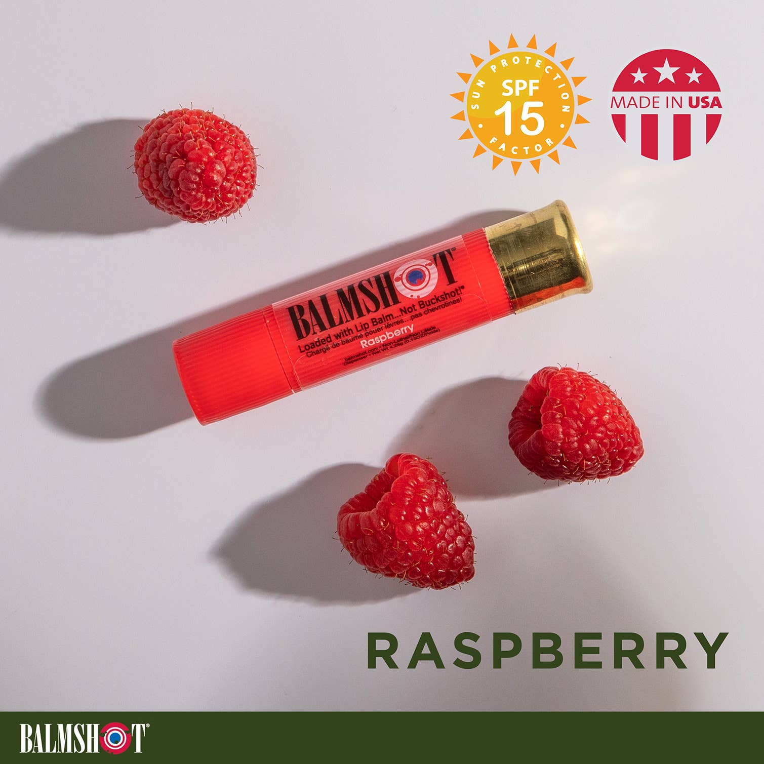 BALMSHOT Lip Balm - Wholesale Lip Balm - Raspberry Lip Balm1