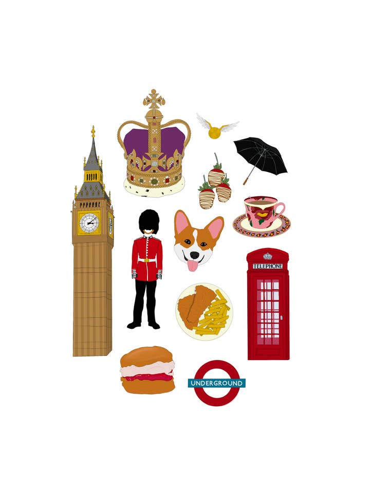 Impressão de Londres por atacado de Teddy Rae Prints