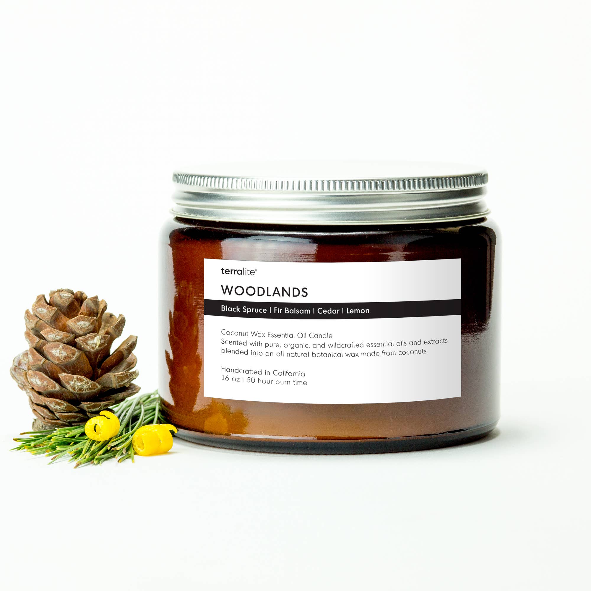 Terralite - Vente Bougie en bocal - WOODLANDS - bougie huile essentielle3